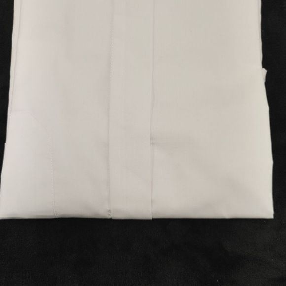 COPY - MEN'S FORTINO LANDI WHITE BANDED COLLAR DRESS SHIRT. REGULAR FIT. - Picture 2 of 4